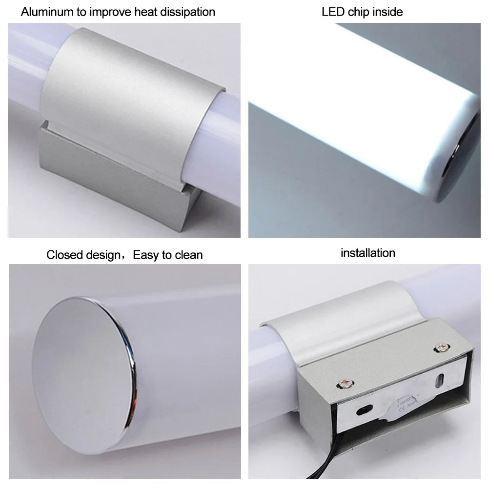LED Wall Lights Bathroom Wall Light  12W 16W 22W Cabinet Mirror Lamp Lighting Dressing Room Kitchen Wall Lamp AC85-265V