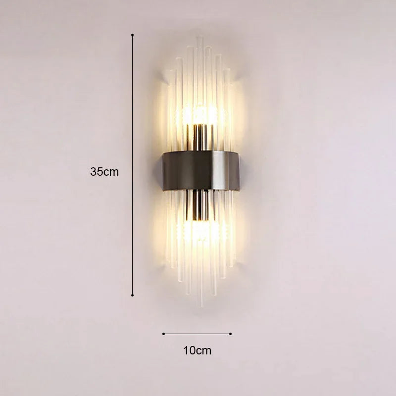 Luxury Wall Lamp Modern LED Gold Wall Light Indoor Lighting Wall Sconce Home Decor for Living Room Bedroom Bedside Stairs