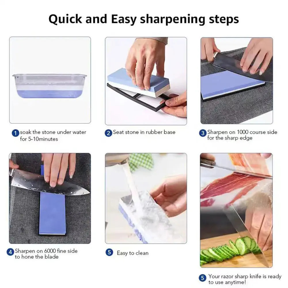 Whetstone Knife Sharpener Water Stone Plate Grinding Stone Base with Angle Guide Adjustable Whetstones Sink Bridge Holder