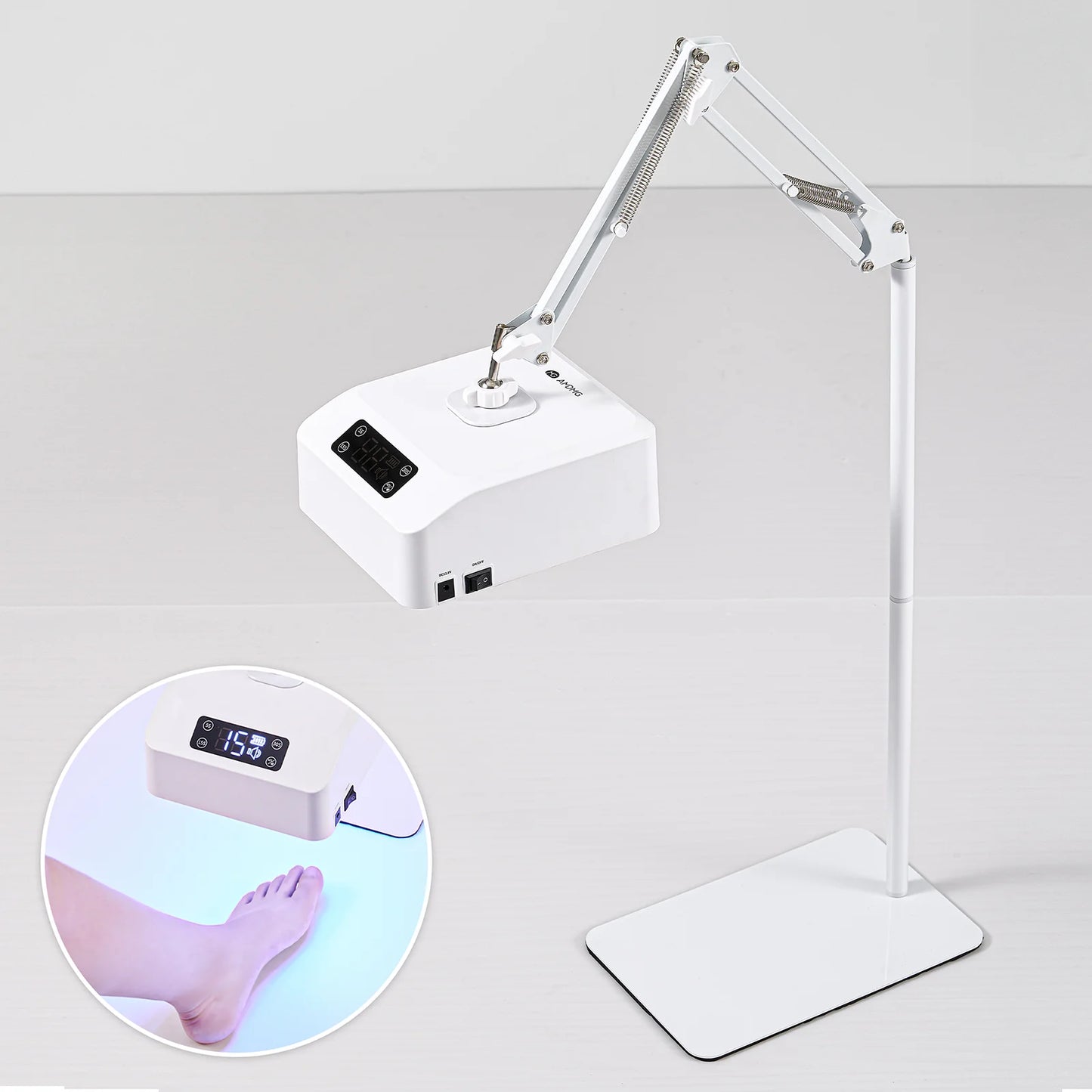 35W UV Foot Nails Floor Lamp Rechargeable UV Feet Lamp LED Curing Lamp Feet Nails Gel Drying Light Beauty UV Foot Nail Lamp
